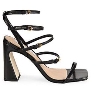 Saks Fifth Avenue Leather Gladiator Block Heel Sandals